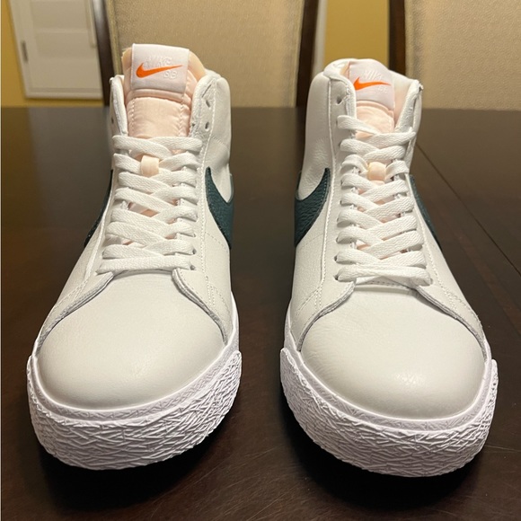 New Nike Blazer Mid ISO SB White Green Sneaker Shoes Size US 11 - Picture 5 of 14